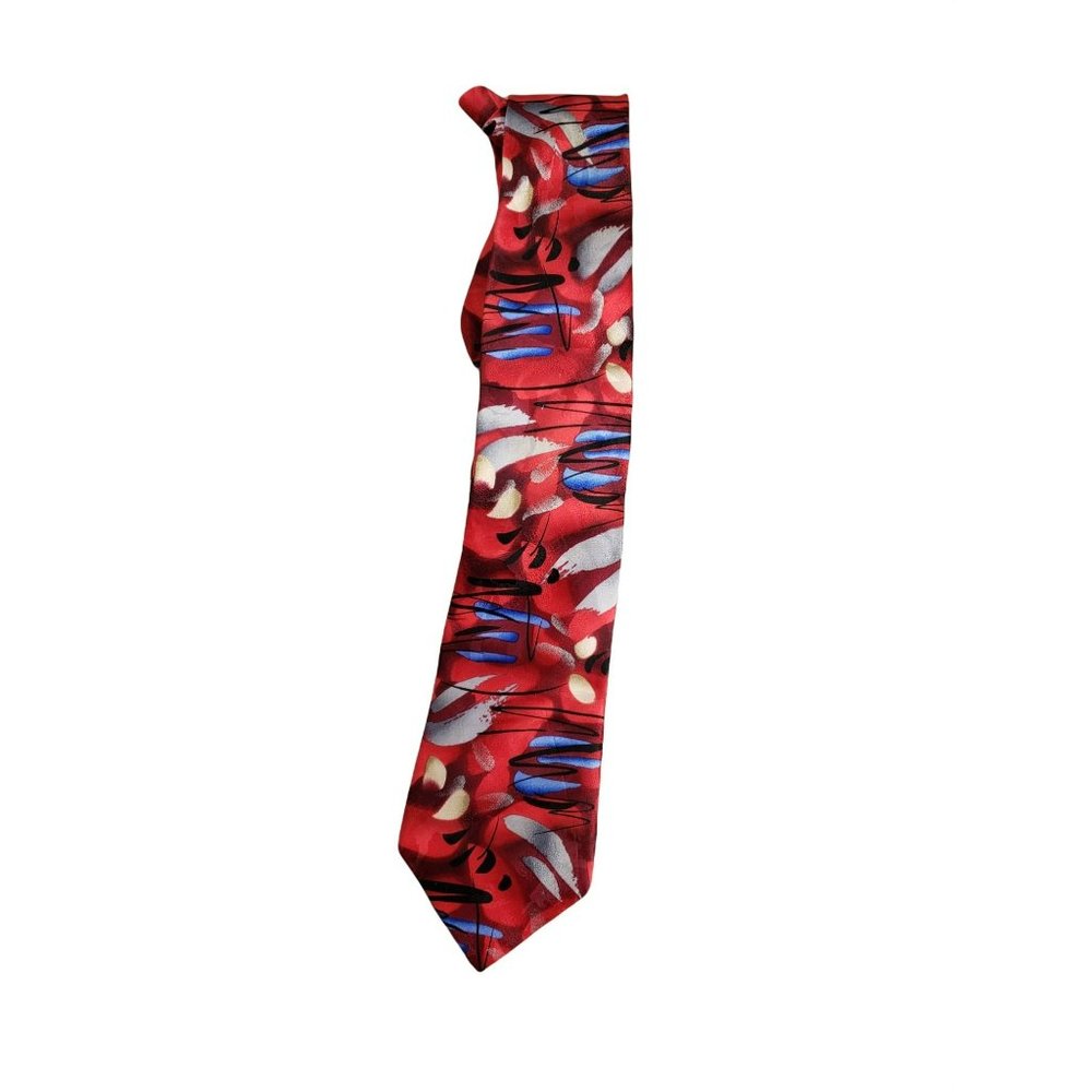 J Garcia Banyan Trees 11 Collection Fiftyβ Eight 100% Silk men neck Tie Abstract